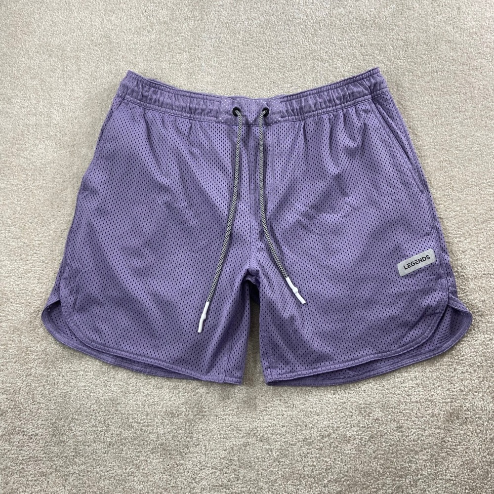 Legends Mesh Shorts Mens XL Purple Luka 5 Inch Inseam Athletic Gym Basketball